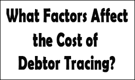 Tracing Debtors Cost Factors in Nottingham